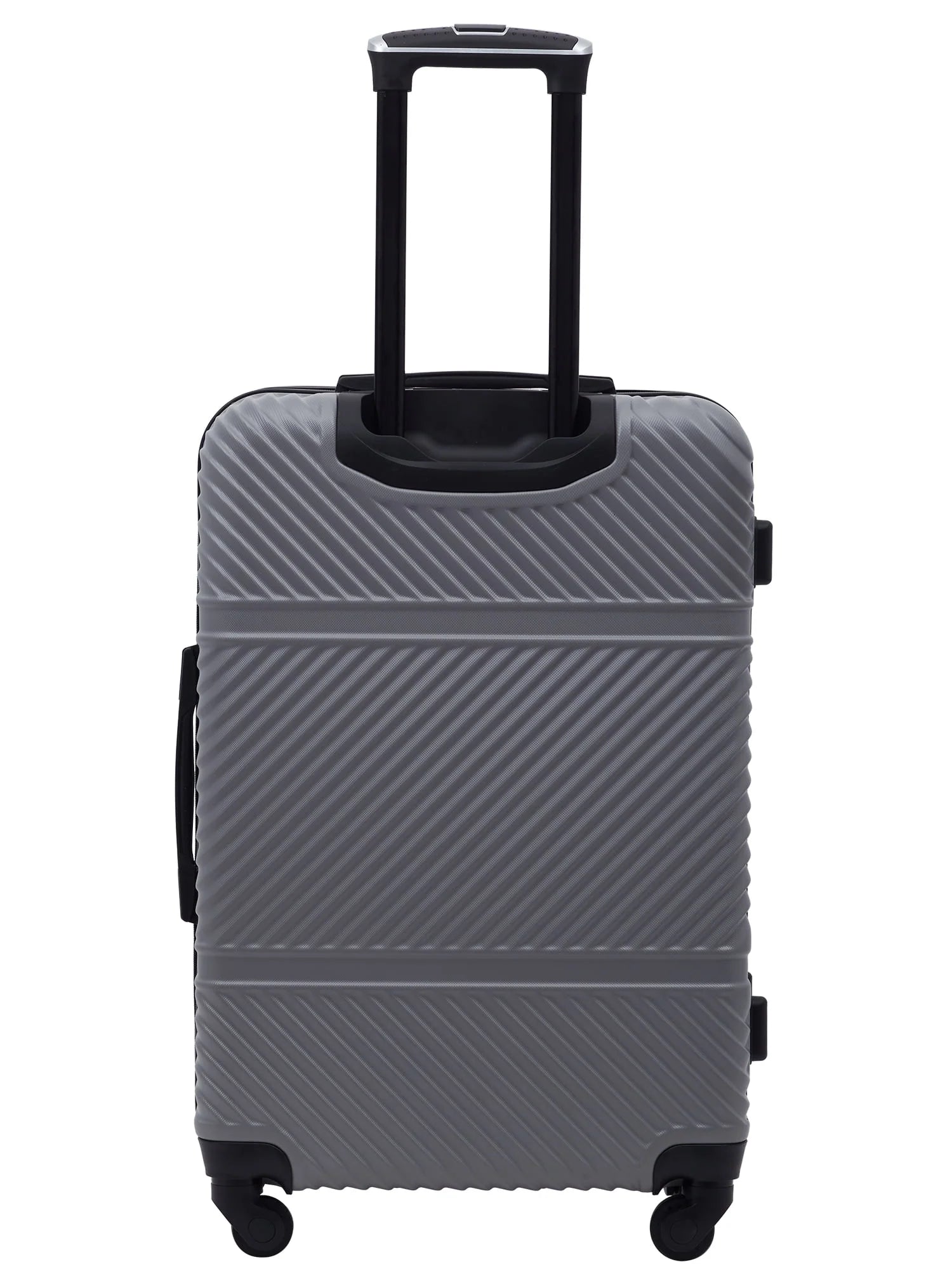 Wrangler 4 pc. ABS Spinner Luggage Set with 20" & 25" Suitcases and Packing Cubes, Sharkskin