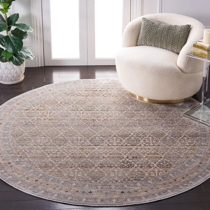 SAFAVIEH Princeton Ema Geometric Area Rug, Ivory/Blue, 8' x 10'