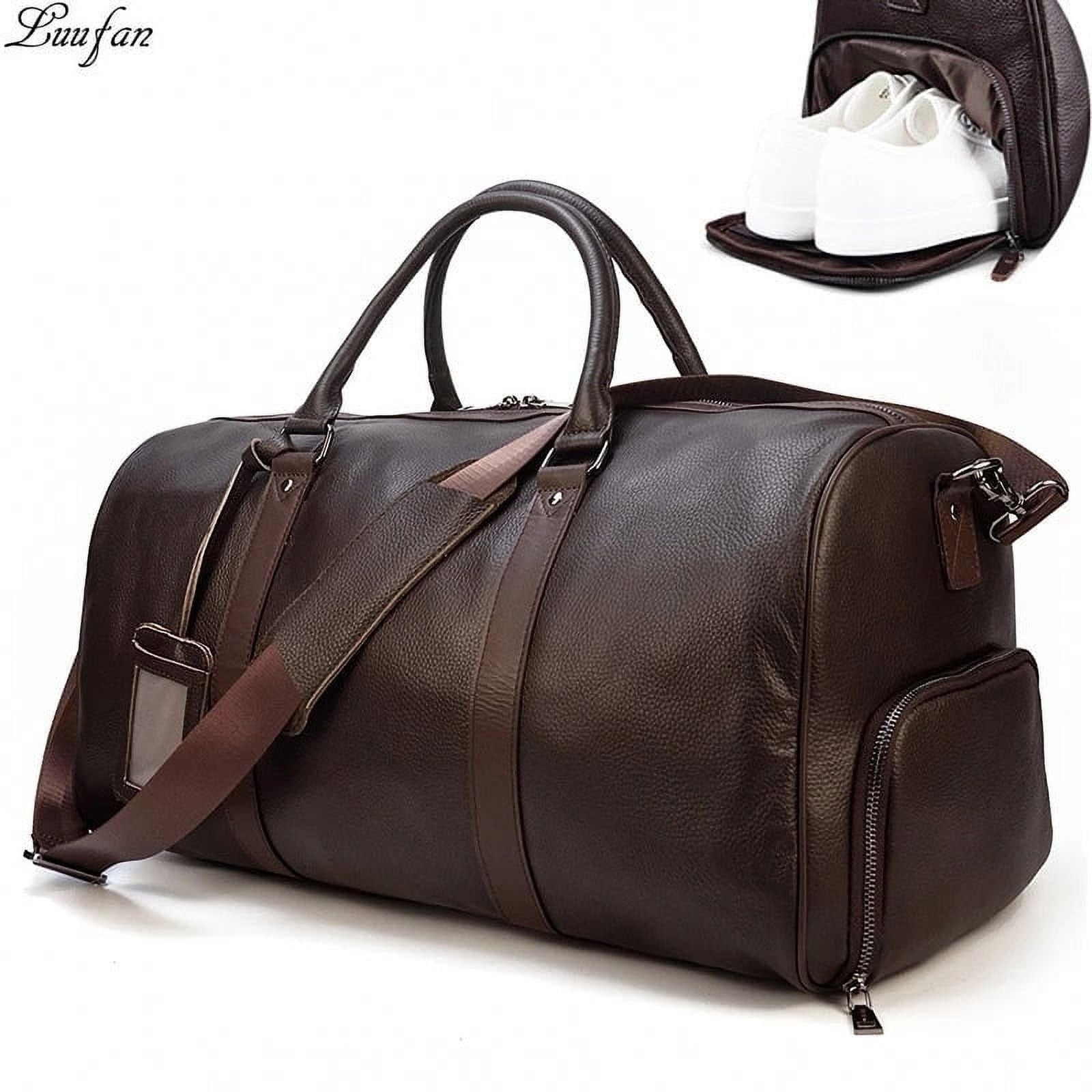 Zee Leather - Large Luggage/Travel made of Cowhide Genuine Leather Travel Duffle Bag