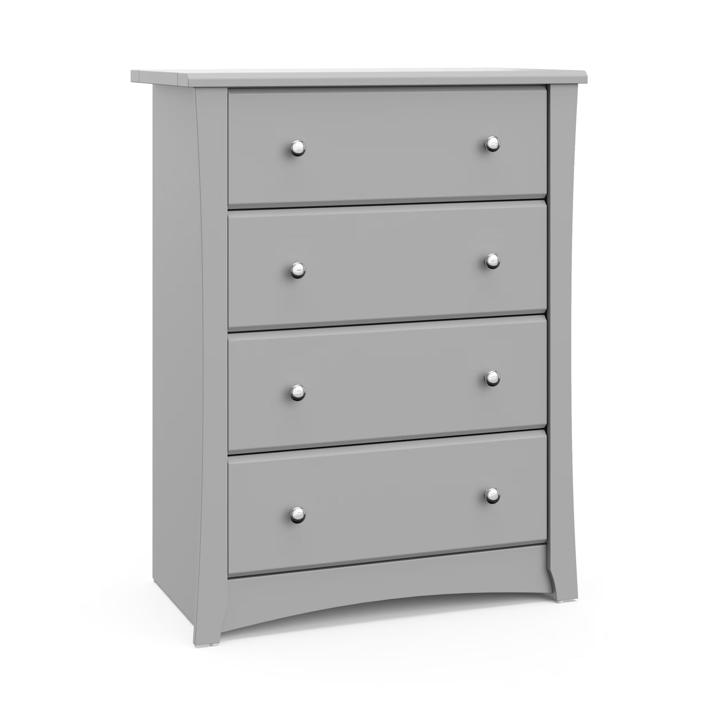 Storkcraft Crescent 4 Drawer Childrens Nursery Dresser, White