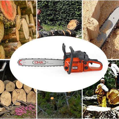 TOPTENG Gas Cordless Chainsaw 20 inch, 2-Cycle Gasoline Powered Chain Saw, 68CC Handheld Cordless Chainsaw, Automatic Chain Oiler, Garden Tool for Cutting Wood Trees
