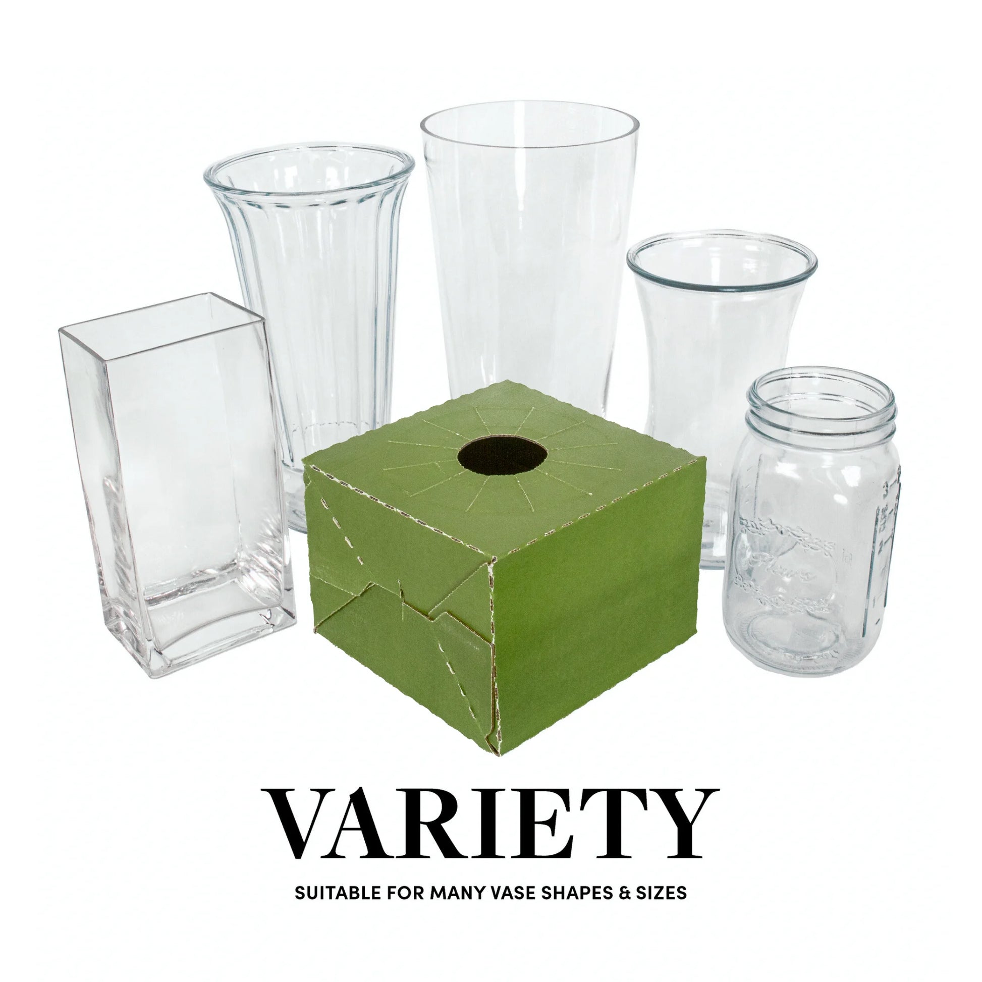 Holiday Designs - Pop-Up Florist Delivery Box, Heavy Duty Corrugated Cardboard Vase Boxes for Secure Floral Arrangements During Transport, 8 x 8 x 5 (Large - Bulk Case of 50)