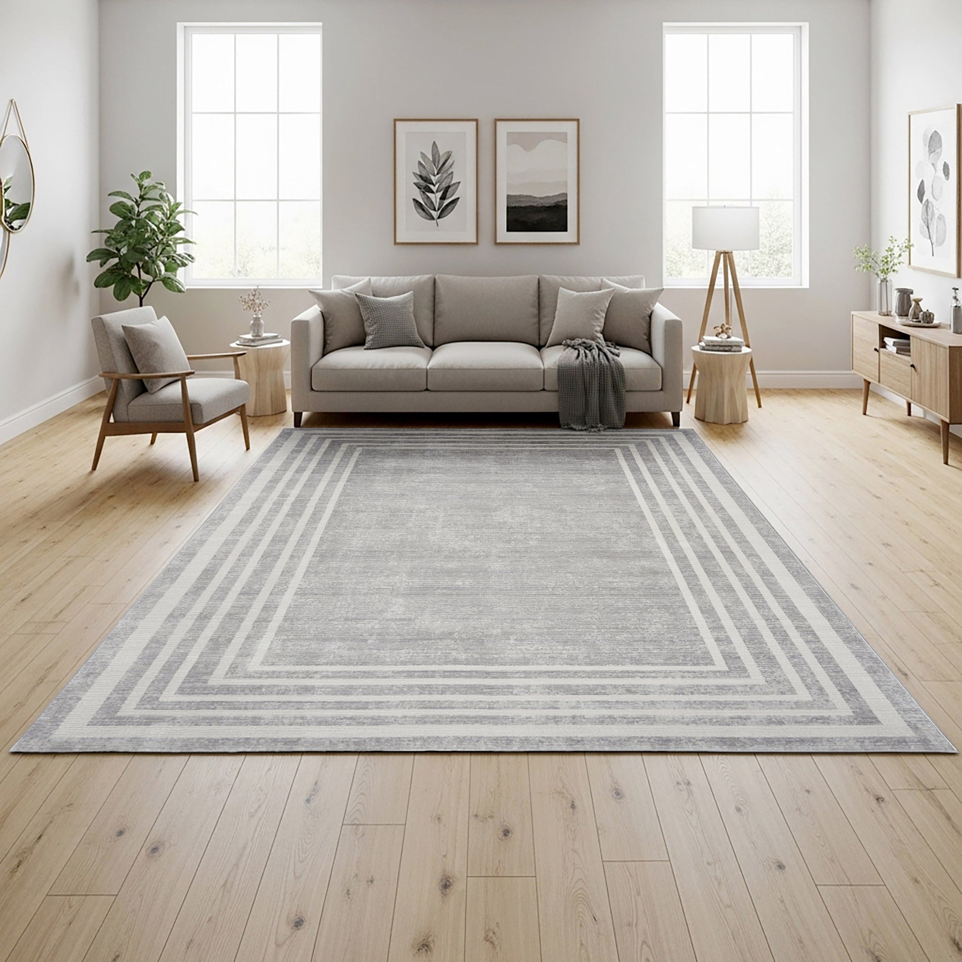 Sasha Area Rug, Damson Gray, 8’8” x 13’