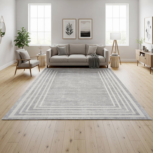 Sasha Area Rug, Damson Gray, 8’8” x 13’