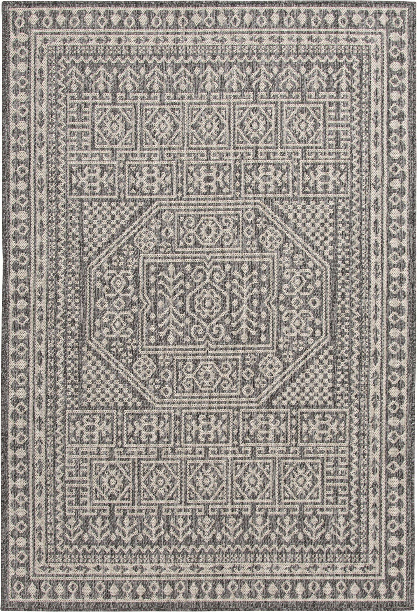 Mainstays 8' 5" x 13' Grey Medallion Outdoor Area Rug
