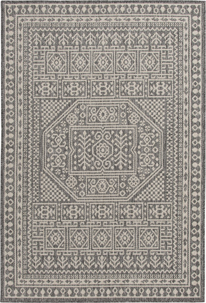 Mainstays 8' 5" x 13' Grey Medallion Outdoor Area Rug