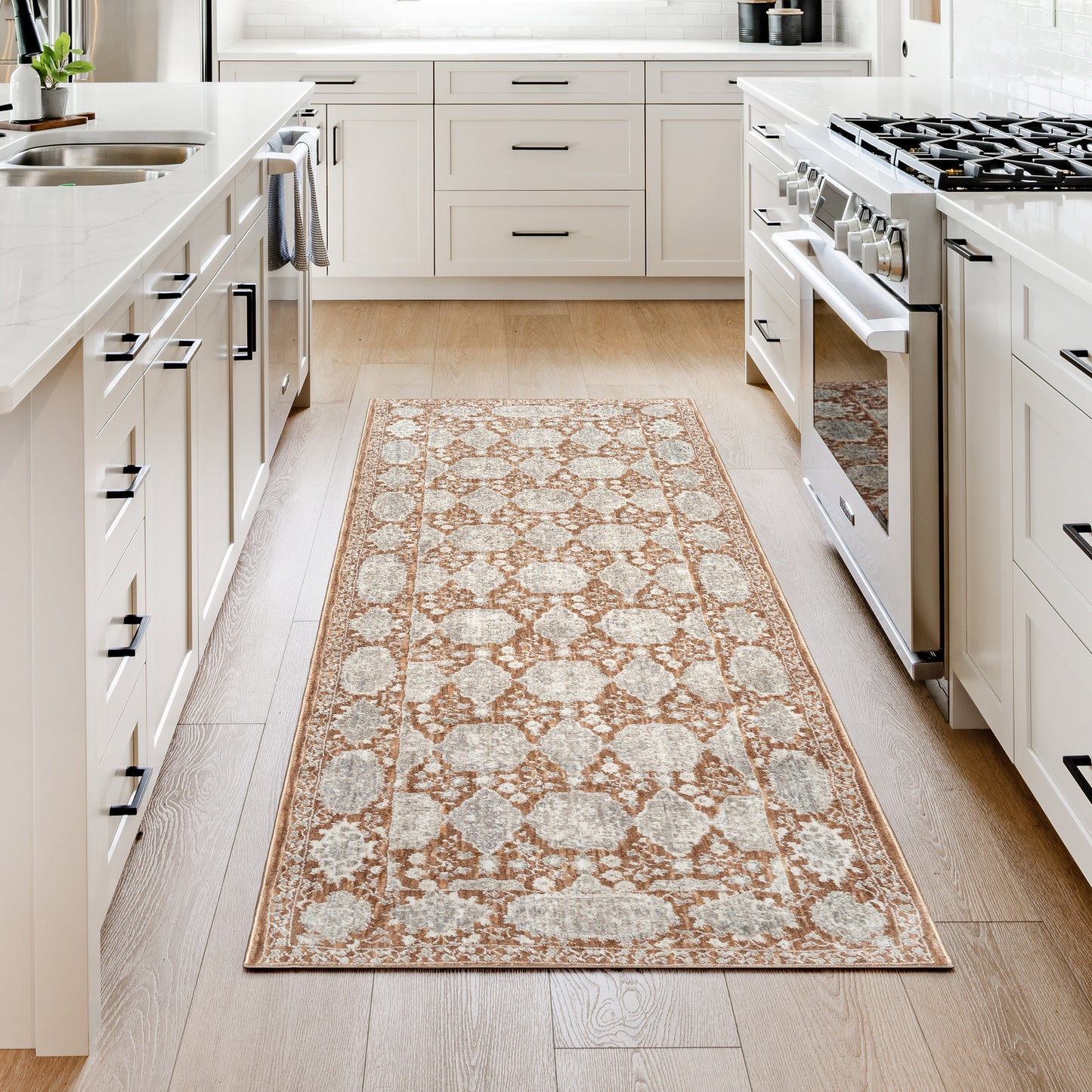 Prima Area Rug Collection, Eta Rust