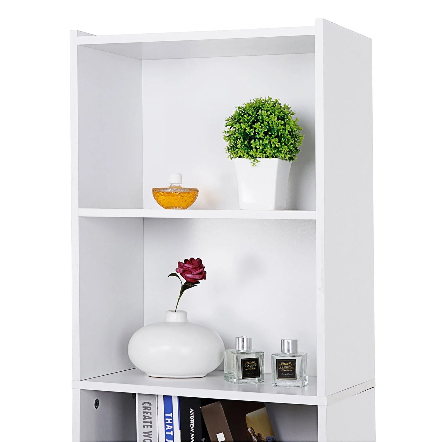 ZENSTYLE 5 Tier Bookcase Bookshelf Storage Wall Shelf Organizer Display Stand Home Office