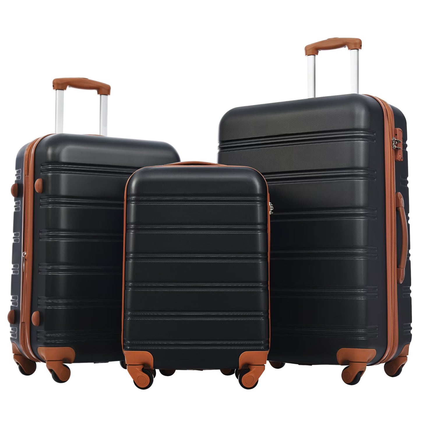 Luggage Sets 3 Piece, Hardside Expandable Ultra Durable PC Lightweight Carry On, Travel Suitcase Set with TSA Lock Spinner Wheels, Multicolor Purple