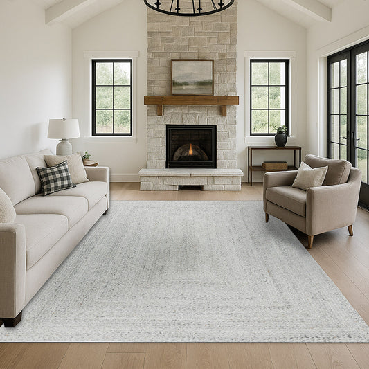 Obeetee Layla Braided Area Rug, Gray, 7'9' x 9'9'