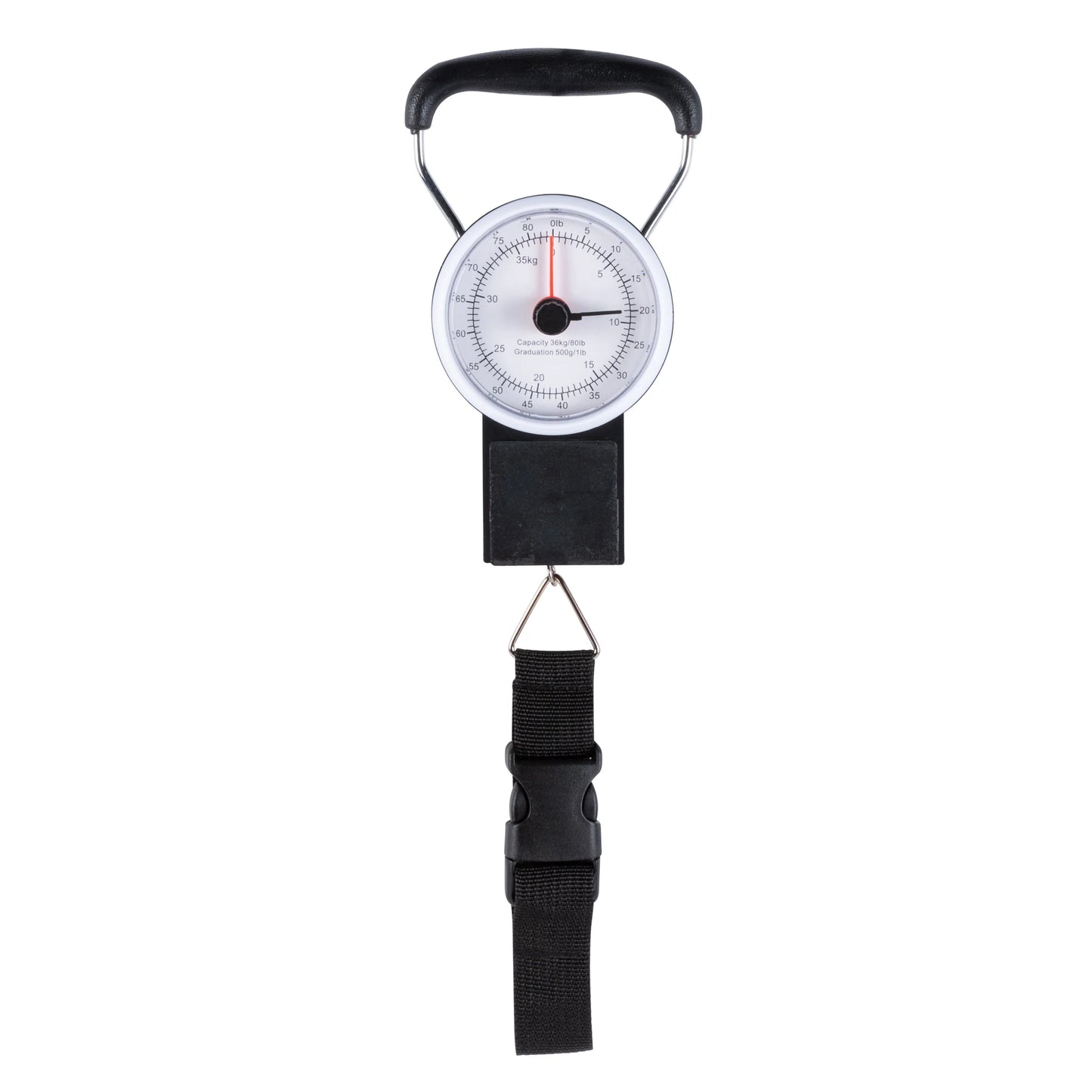 Protege Manual Travel Luggage Scale with Strap, 80lb Capacity, Metal - (4.5 x 3 x 1.2")
