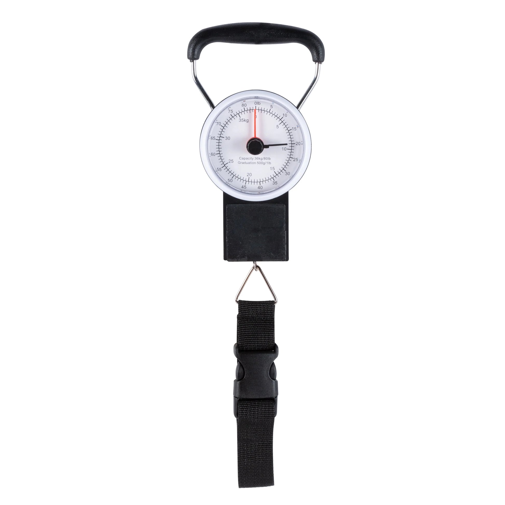 Protege Manual Travel Luggage Scale with Strap, 80lb Capacity, Metal - (4.5 x 3 x 1.2")
