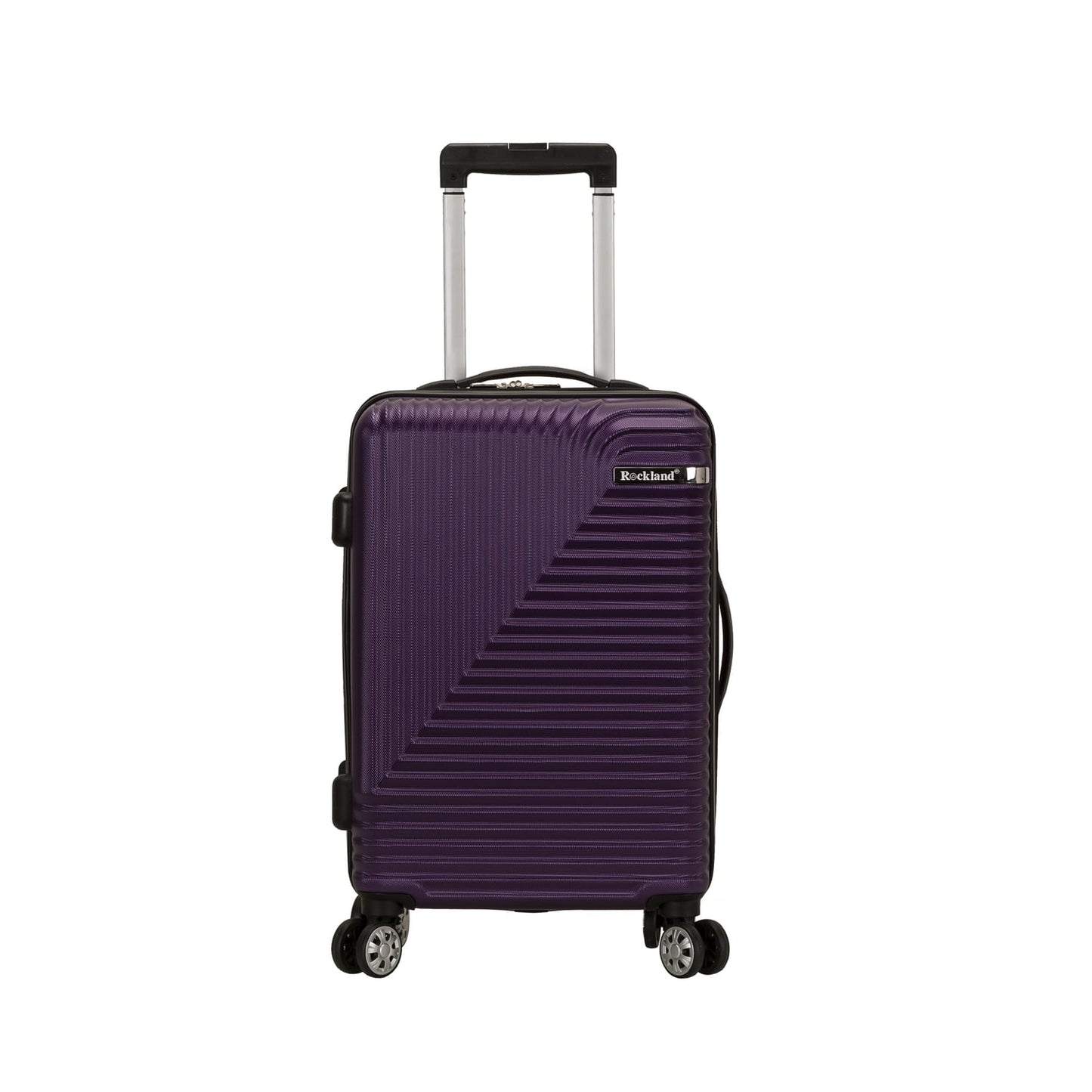 Rockland STAR TRAIL 2 PC ABS LUGGAGE SET-Color:Purple