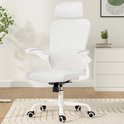 Ergonomic Office Chair,Home Office Desk Chair with Headrest,High Back Computer Chair with Armrests and Adjustable Lumbar Support for Home Office Study Room