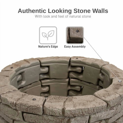 RTS Home Accents Rock Lock Raised Garden Bed Curved Rock (Pack of 4)