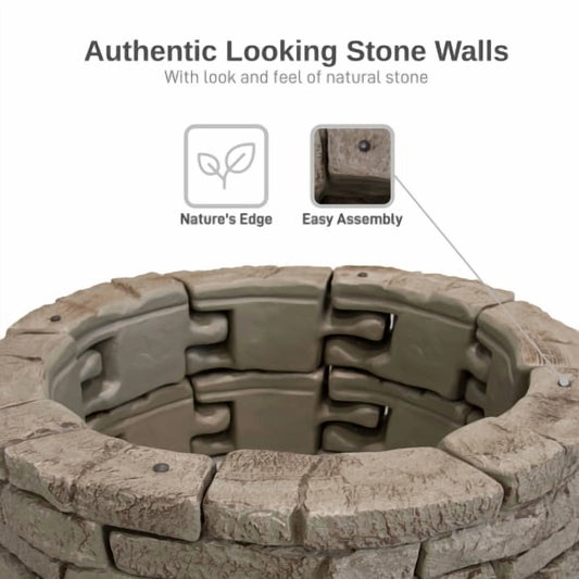 RTS Home Accents Rock Lock Raised Garden Bed Curved Rock (Pack of 4)