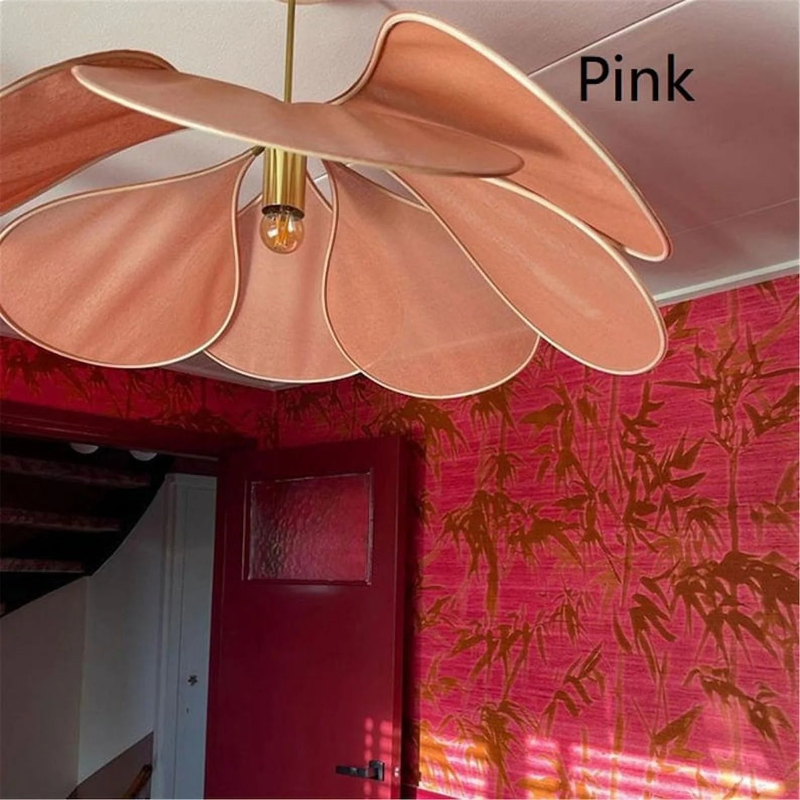 Arturesthome Dining Room Pendant Light, Nordic Modern Light Fixture, Modern Home Ceiling Light, Living Room Boho Flower Hanging Lamp, Bedroom Chandelier