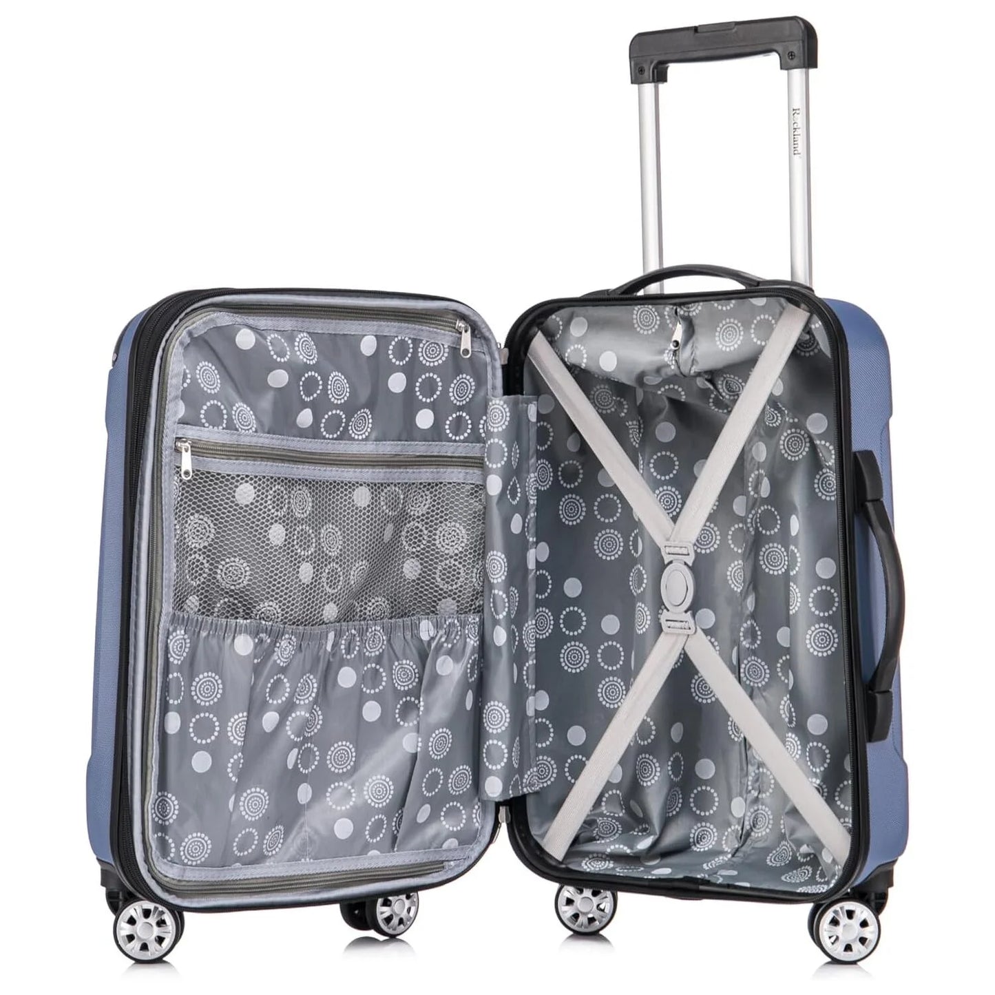 ROCKLAND London Hardside Spinner Wheel Luggage, Carry-On 20-Inch and Tote 14-Inch