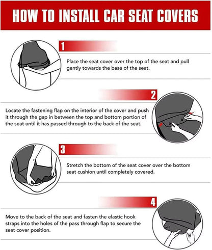 Renewold Sunflower Butterfly Car Seat Cover Anti-Slip Automotive Seat Covers & Accessories for SUV Truck Sedan Universal Bucket Seat Cover Pack of 2