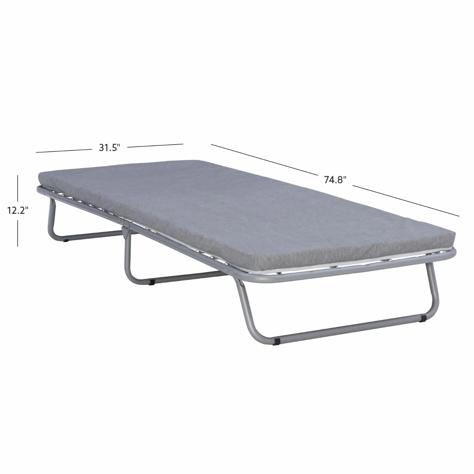 Linon Home Decor FDB533FLDAS 12.20 x 31.50 x 74.80 in. Doxon Folding Bed