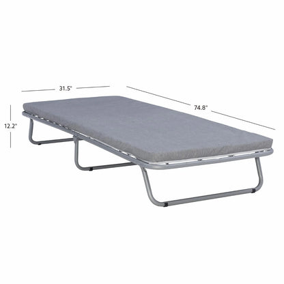 Linon Home Decor FDB533FLDAS 12.20 x 31.50 x 74.80 in. Doxon Folding Bed