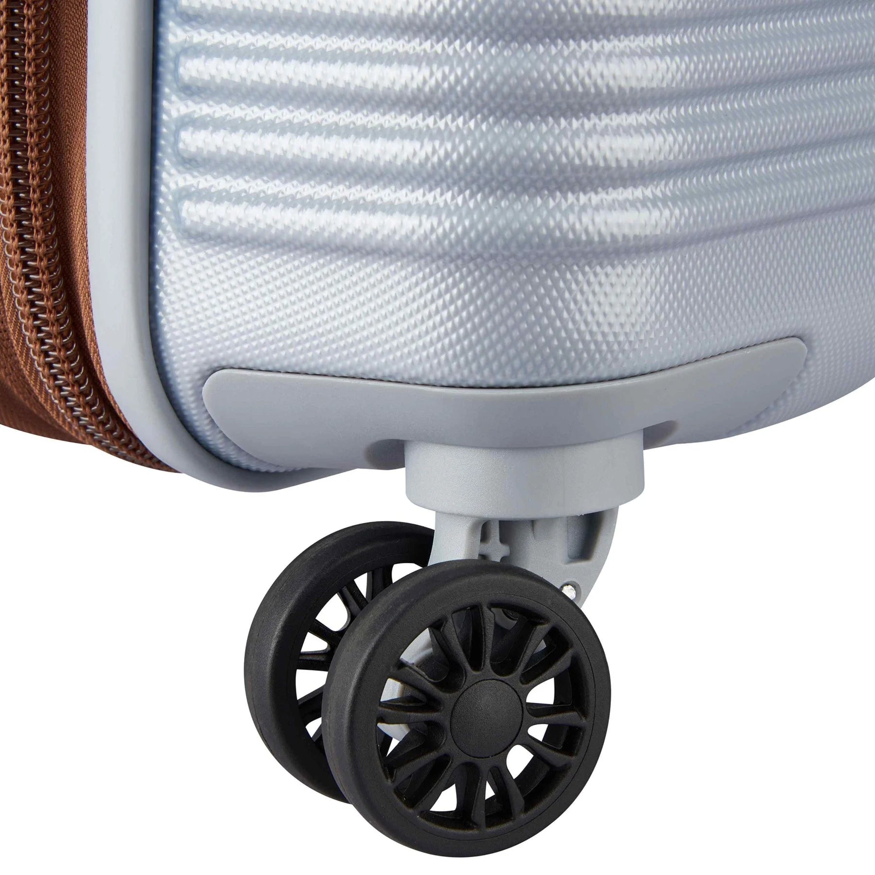DELSEY PARIS Freestyle 24" Medium Checked Expandable Spinner Luggage, Platinum