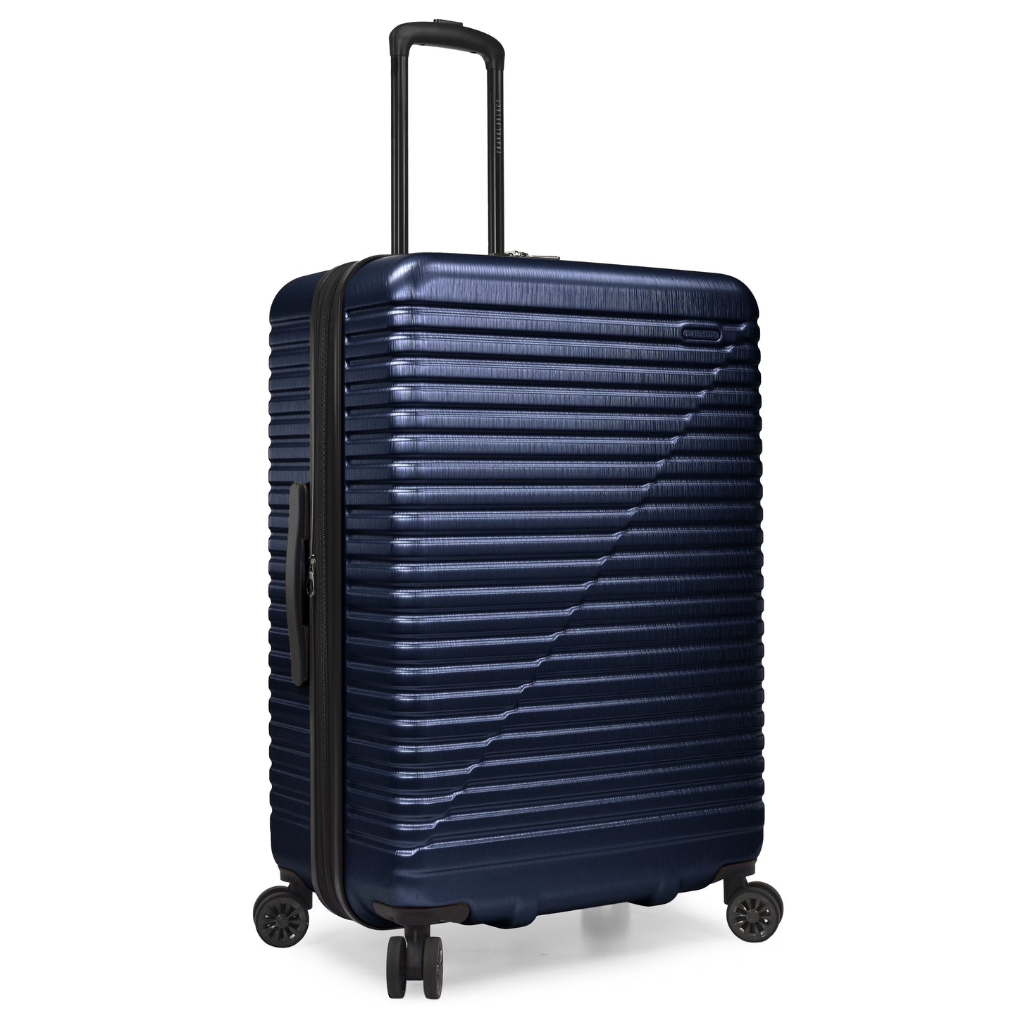 Travel Select Sunny Side Hardside Spinner Luggage with Spinner Wheels, Navy, 30" Large Checked