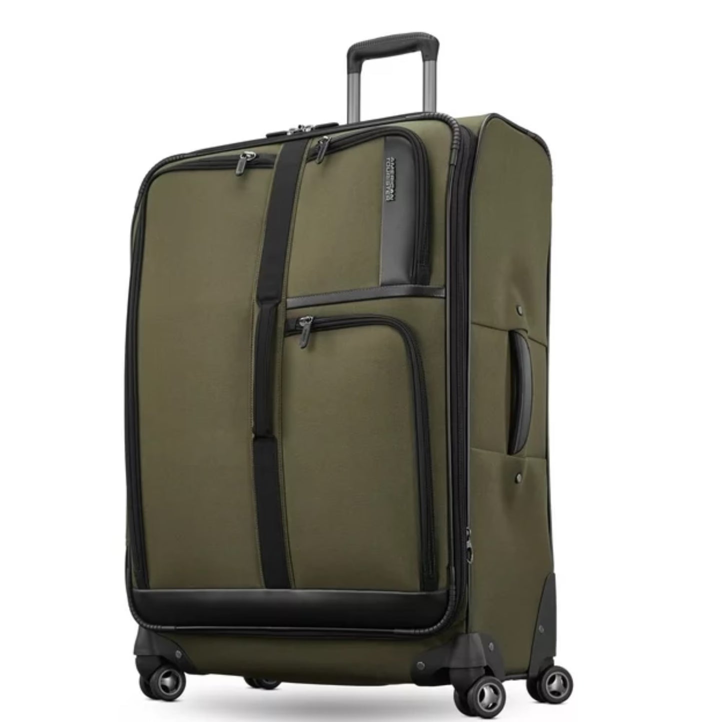 American Tourister Cargo Max 29" Softside Large Checked Spinner Luggage Single Piece - Olive