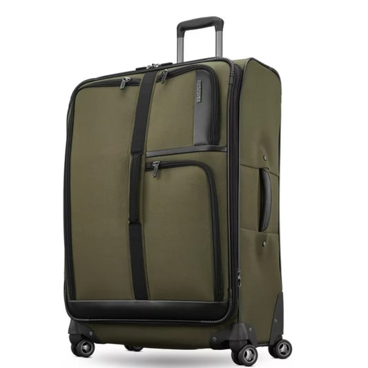 American Tourister Cargo Max 29" Softside Large Checked Spinner Luggage Single Piece - Olive