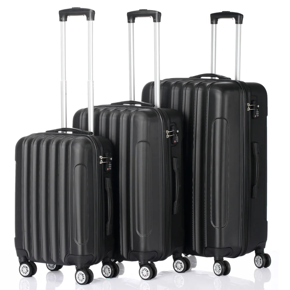Barara King Luggage Set Suitcase,3-In-1 Multifunctional Large Capacity Traveling Storage Suitcase Black