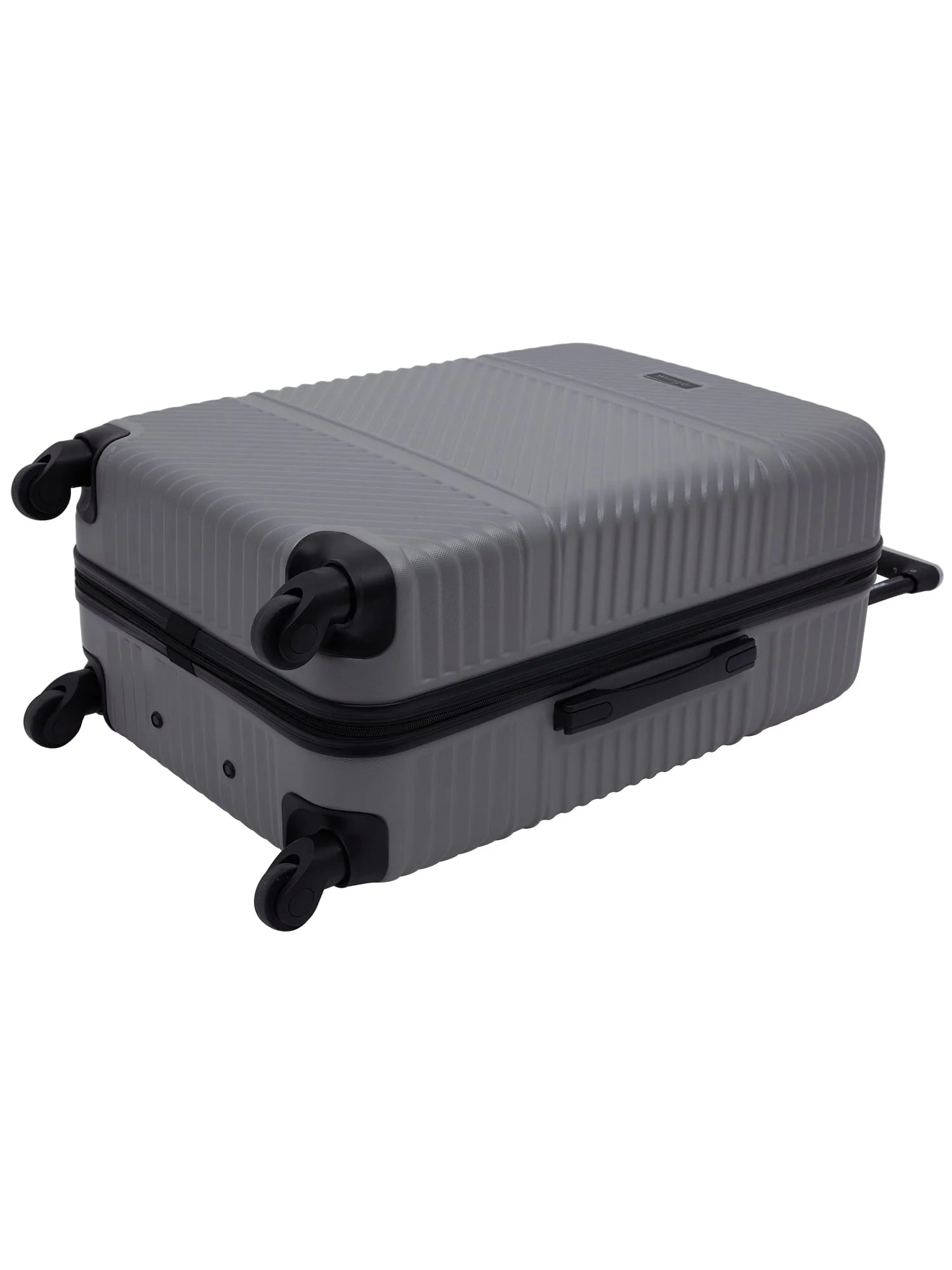 Wrangler 4 pc. ABS Spinner Luggage Set with 20" & 25" Suitcases and Packing Cubes, Sharkskin