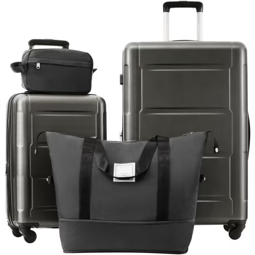 imerelez 2 Piece Luggage Set with Bags Expanable Spinner Wheels ABS Lightweight Suitcase with TSA Lock 20inch+28inch