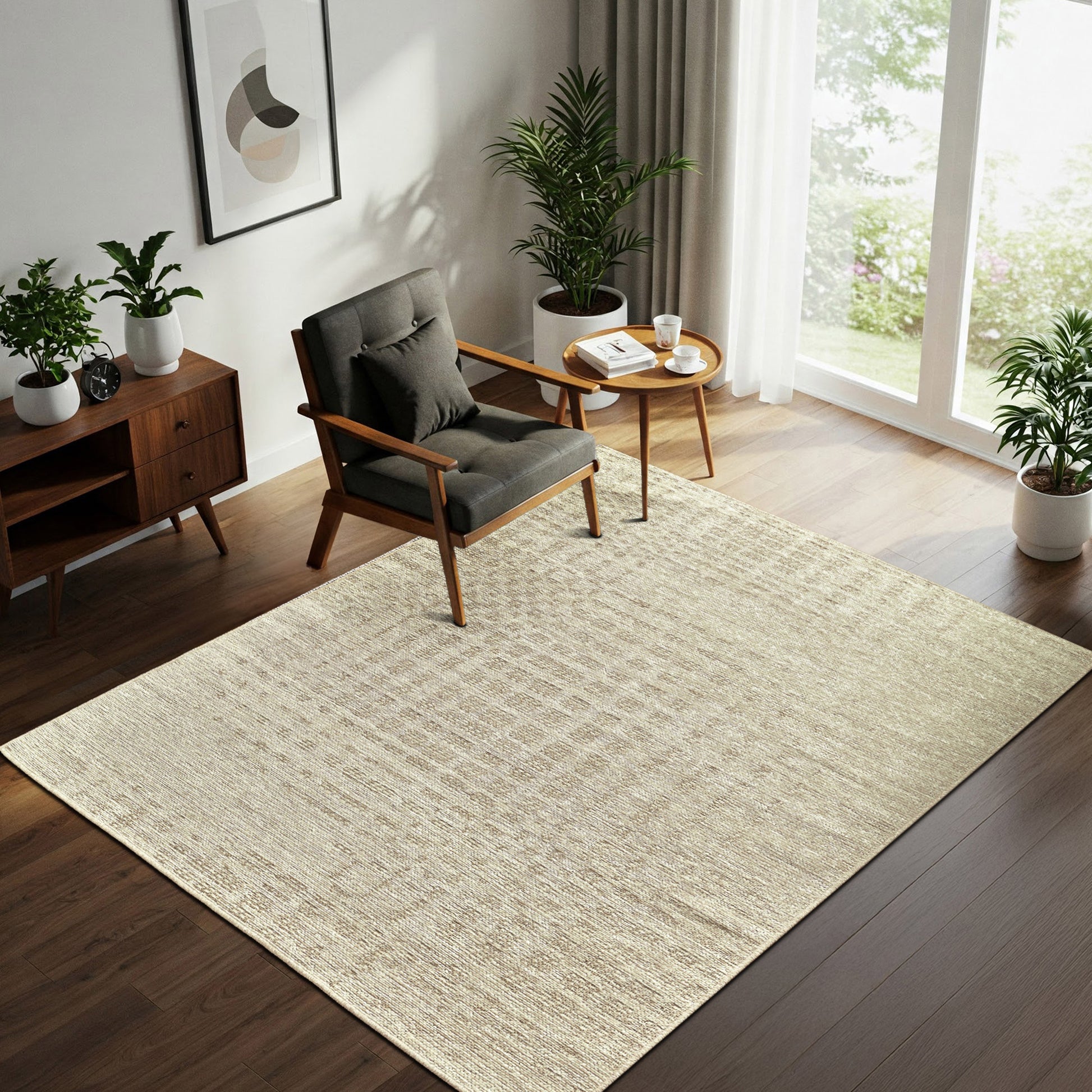Avante Area Rug, Caseus Ivory, 5’ x 7’