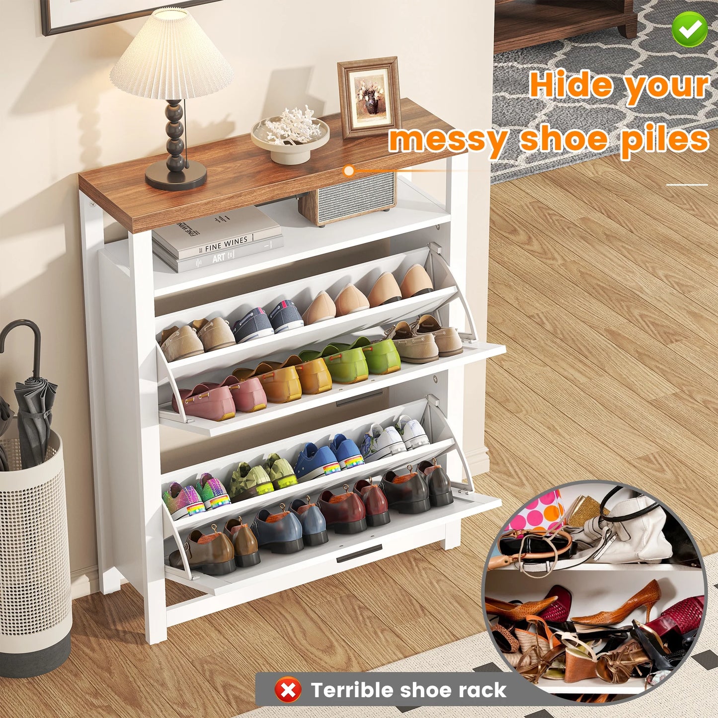 72" Kitchen Pantry Storage Cabinet, White Tall Pantry Cabinets With Drawer And Adjustable Shelves, KitchenBuffet Cupboards Pantry Organizers For Home Office Use