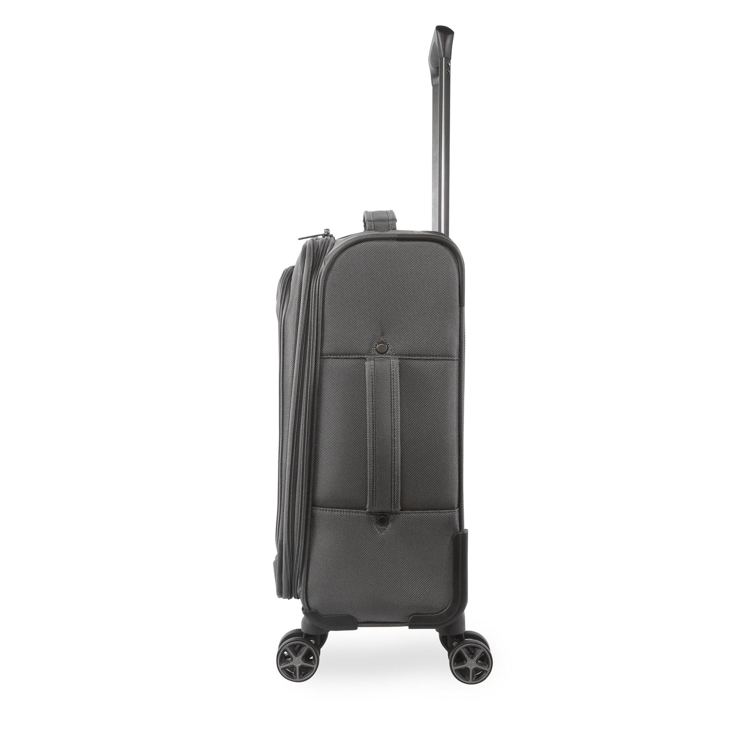 Brookstone Harbour 22" Softside Carry-on Spinner Luggage - Dark Charcoal