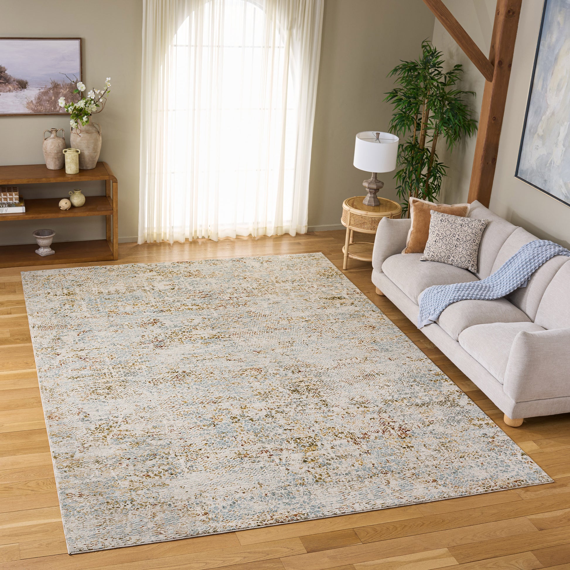 Safavieh Hamilton Area Rug, Blue Gold, 9’ x 12’