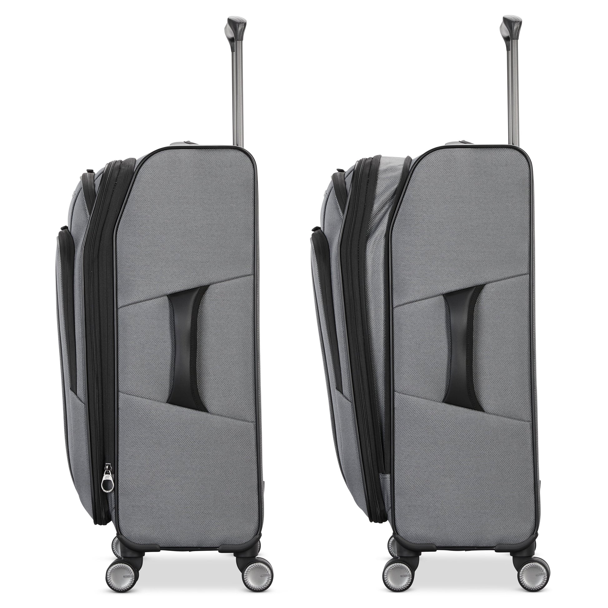 American Tourister Dash XLT Softside Carry On Luggage with Spinner Wheels Single Piece - Black