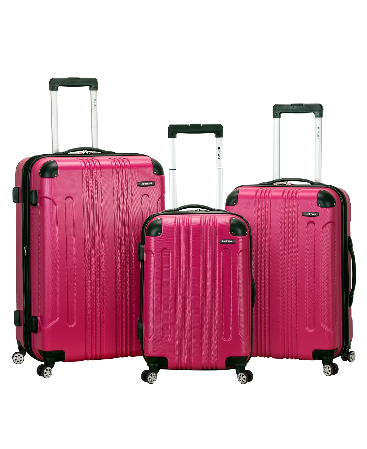 Rockland Luggage Sonic 3 Piece Hardside Spinner Luggage Set, F190