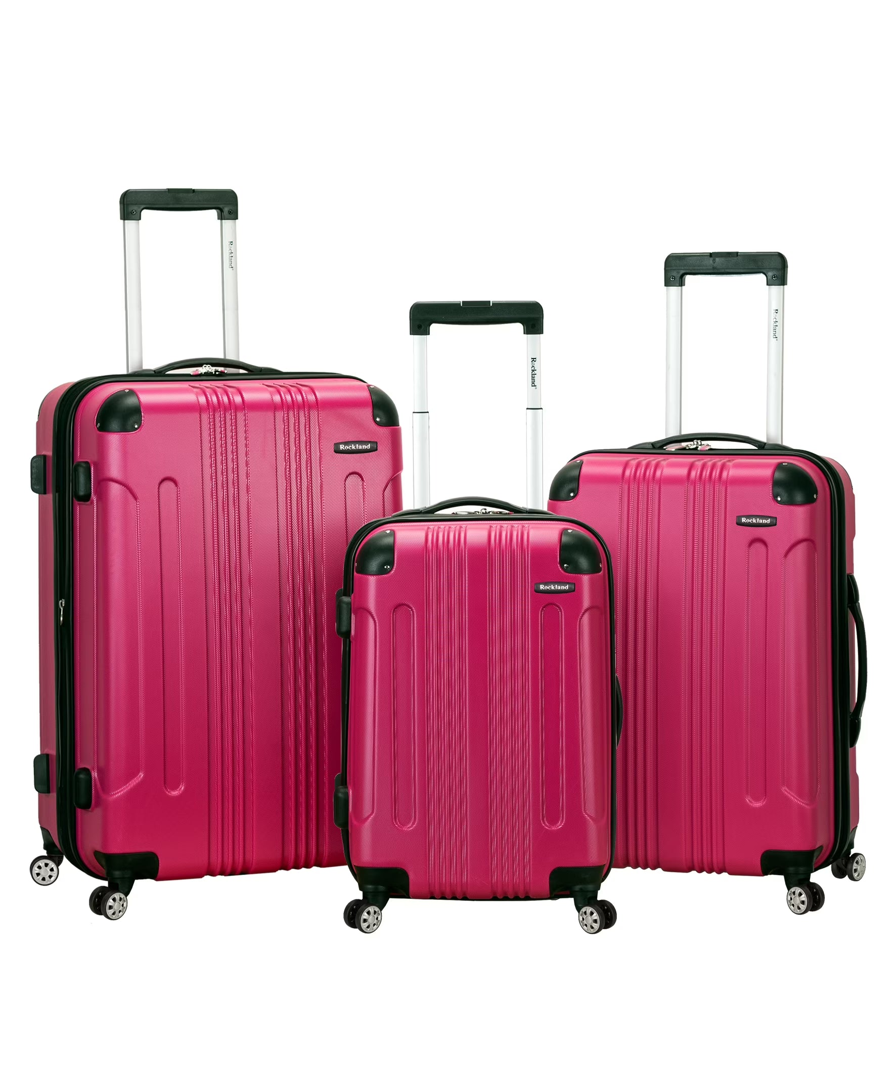 Rockland Luggage Sonic 3 Piece Hardside Spinner Luggage Set, F190