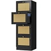 DEXTRUS 4-Drawer Wood File Cabinet with Lock, 15.86" Deep Vertical Filing Cabinet for Home Office, White