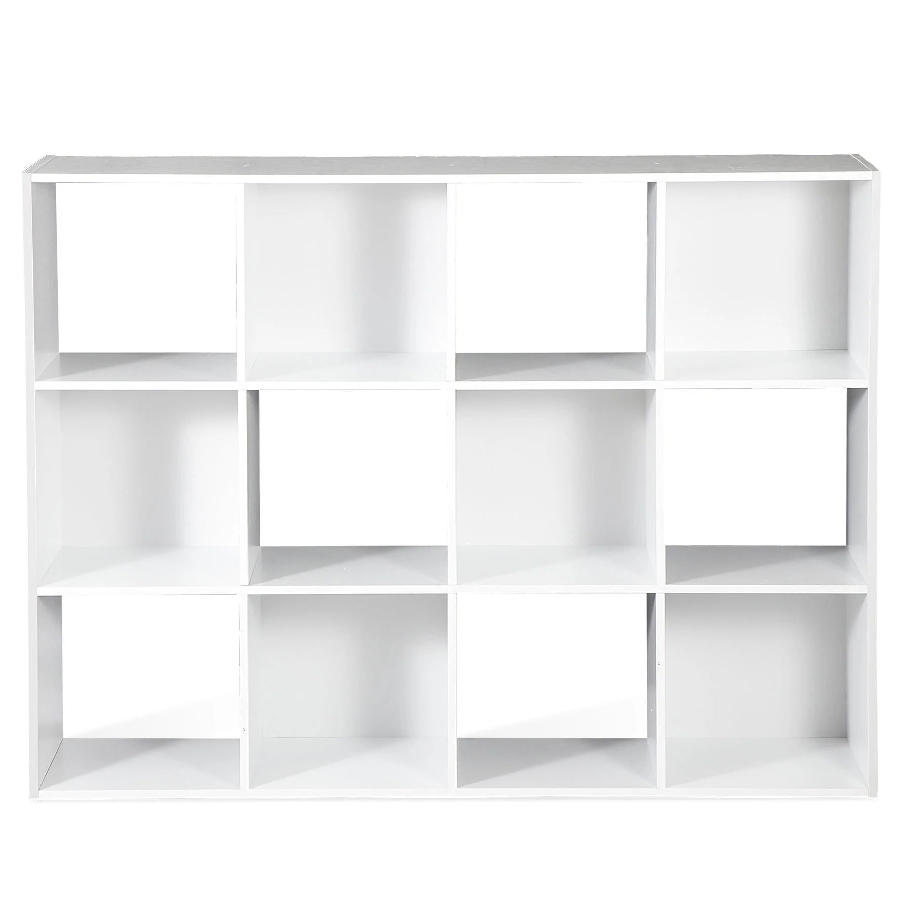 ZENSTYLE 12 Cubes Storage Shelves Organizer Bookshelf Display Cabinet for Home Office White