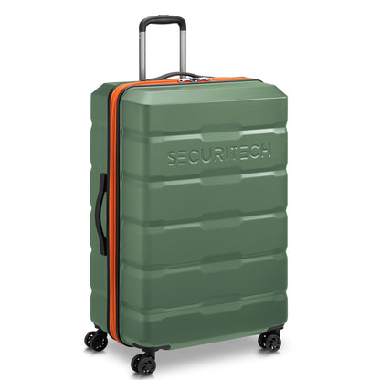 Securitech by Delsey, Citadel 31" Large Checked Hardside Spinner Luggage Green