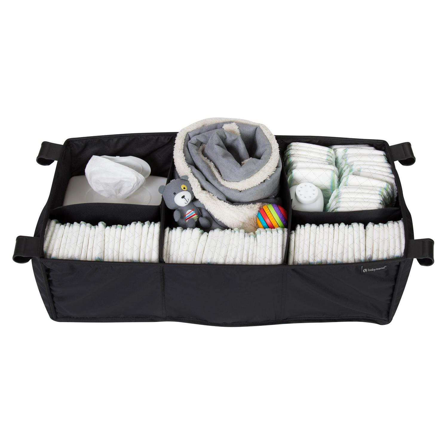 Baby Trend Twins Nursery Center Playard with Travel Bag - Circle Tech Multi-Color Black