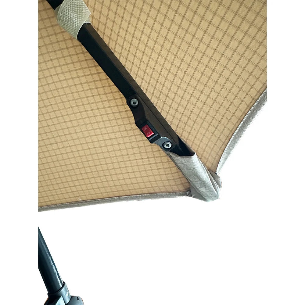 Garden Winds Custom Fit Replacement Canopy Top Cover Compatible with The Living Accents UMSCS10E04OBD 10' Offset Umbrella - Upgraded Performance Riplock 350 Fabric