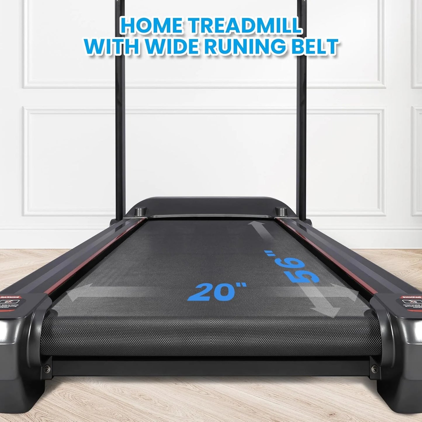 Walking Pad,Treadmill with Incline for Home Office,3.5HP Portable Desk Treadmill with 350LBS Capacity,Foldable Walking or Running Treadmill w 20" Wide Belt,0.5-20 MPH Speed,60 Programs,APP Control