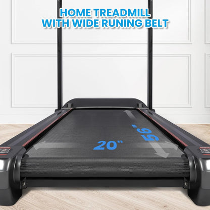 Walking Pad,Treadmill with Incline for Home Office,3.5HP Portable Desk Treadmill with 350LBS Capacity,Foldable Walking or Running Treadmill w 20" Wide Belt,0.5-20 MPH Speed,60 Programs,APP Control