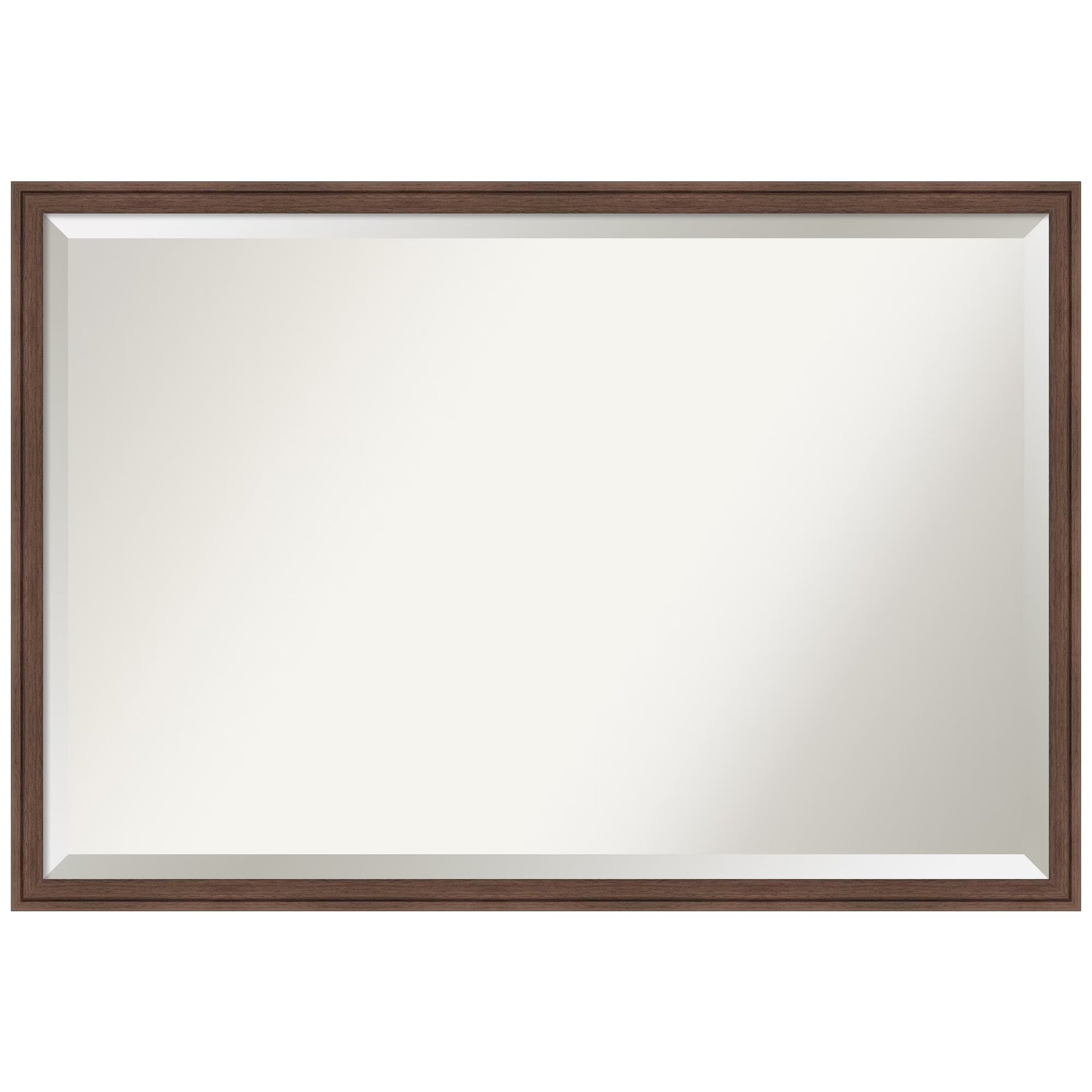 Amanti Art Florence Silver Beveled Wall Mirror 31.75 x 41.75 in.