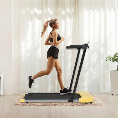 Ambifirner Portable Folding Treadmill, 3.0 HP Foldable Compact Treadmill for Home Office with 300 LBS Capacity For Walking & Running