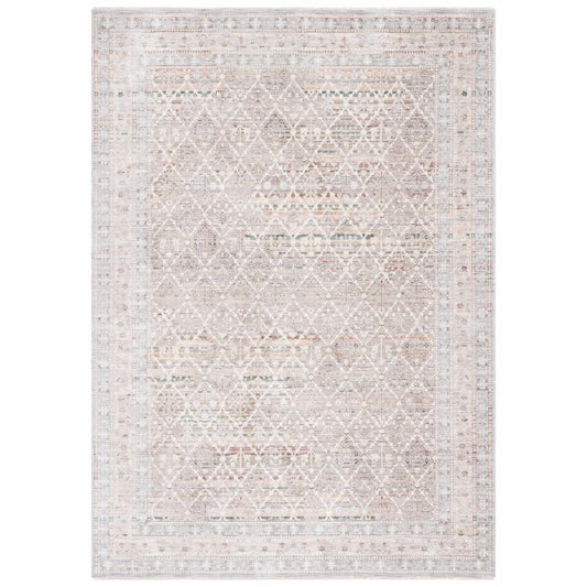 SAFAVIEH Princeton Ema Geometric Area Rug, Ivory/Blue, 8' x 10'