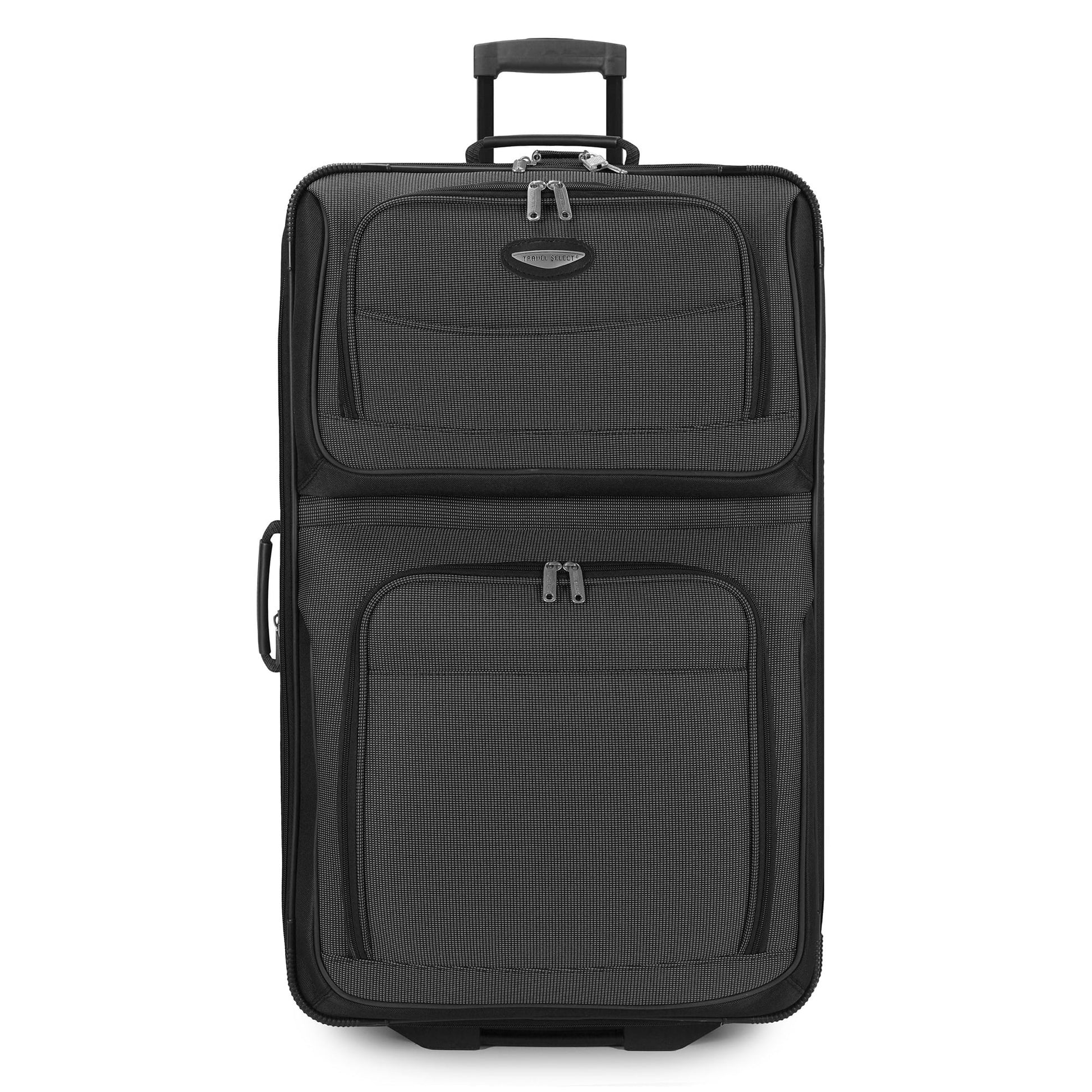 Travel Select Amsterdam Softside Expandable Rolling Luggage, TSA-Approved, Lightweight, Gray, 29" Checked Large